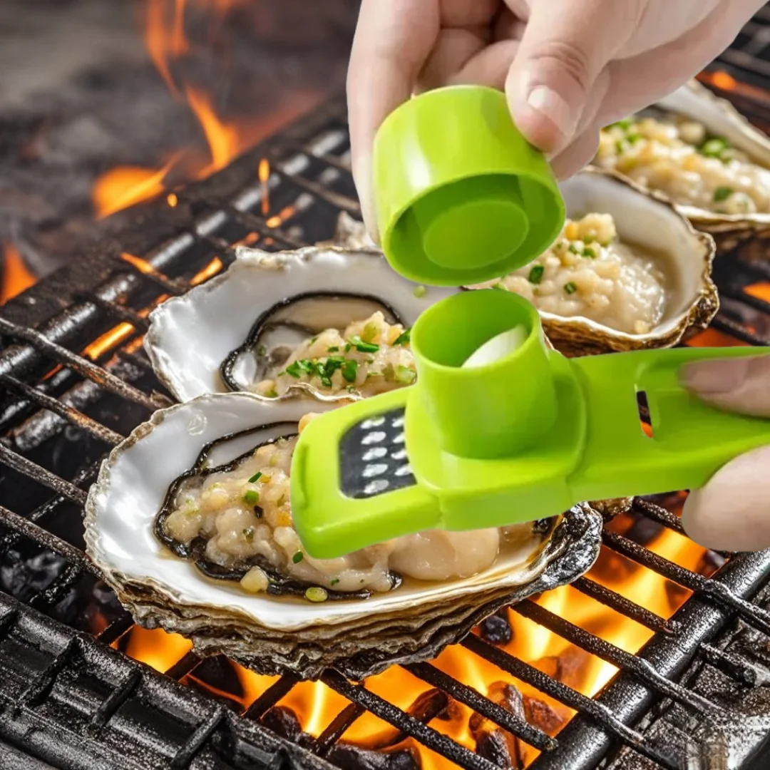 Kitchen Gadgets Green - Mini Tritatore d'Aglio Creativo, Pressa per