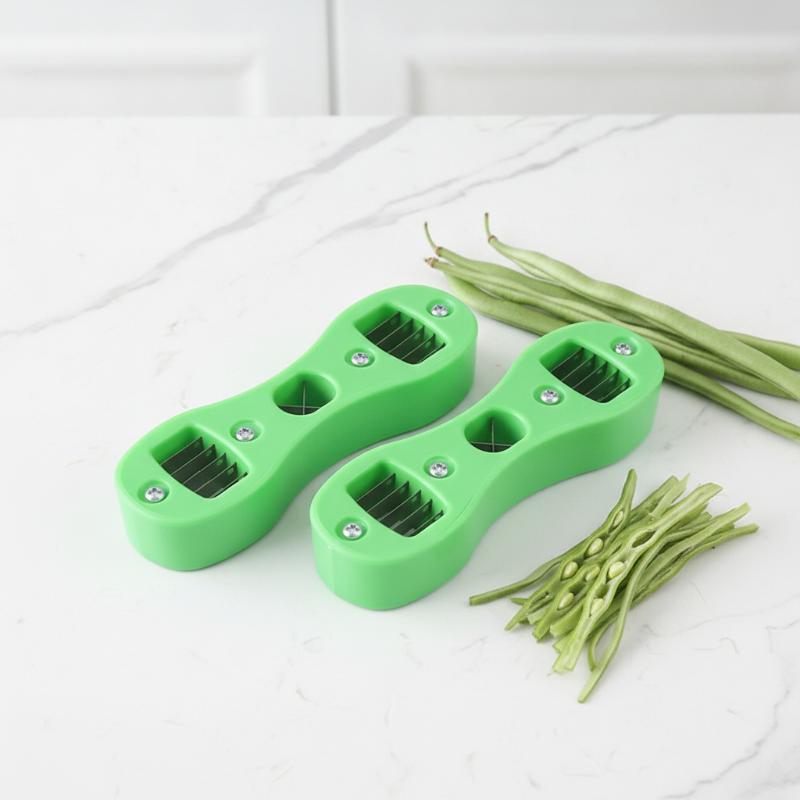 Kitchen Gadgets Green - Affettatrice per Fagioli Verdi in Plastica