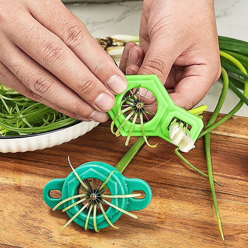 Kitchen Gadgets Green - 1 Pezzo Affettatrice per Cipollotti, Tritatutto
