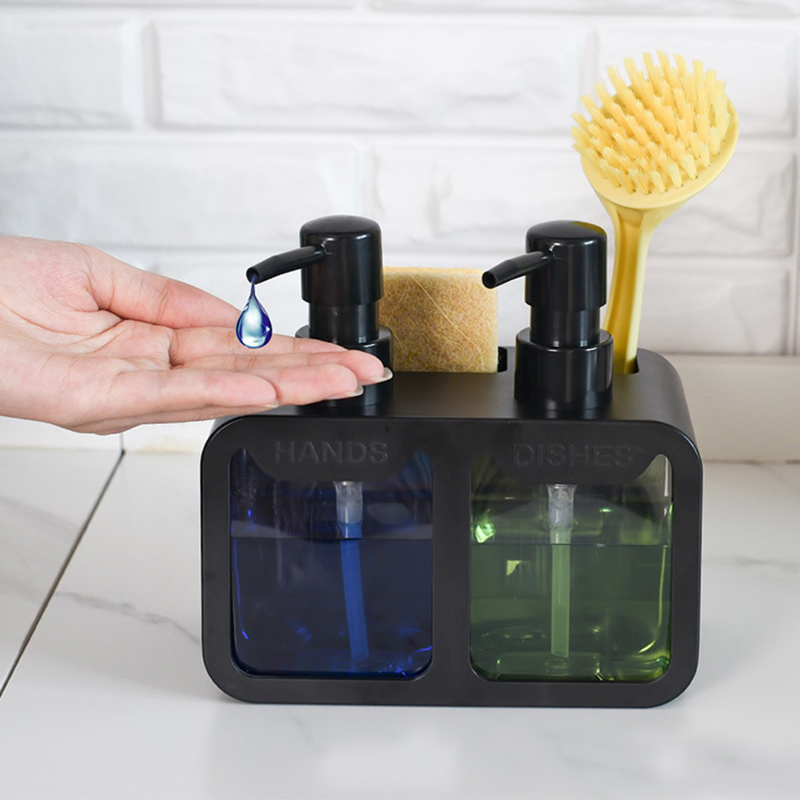 Set dispenser per sapone per l - Kitchen Gadgets Dispenser Brush Holder recensione e prezzo
