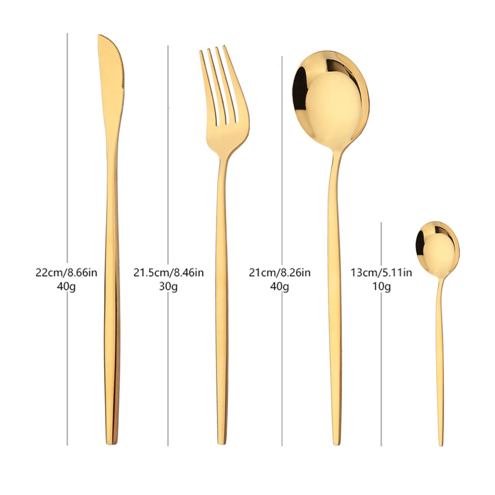 16 pezzi di posate in oro verd - Kitchen Gadgets Green recensione e prezzo